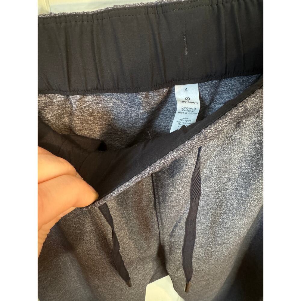 LULULEMON On The Fly Pant (28") Heathered Black Size 4 Pockets Athleisure Travel - Picture 8 of 9